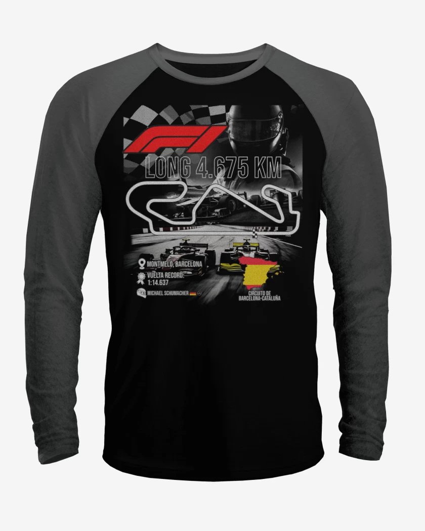 Polera Raglan F1 Circuito de Montmeló