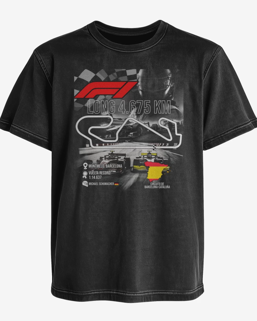 Polera desgastada F1 Circuito de Montmeló