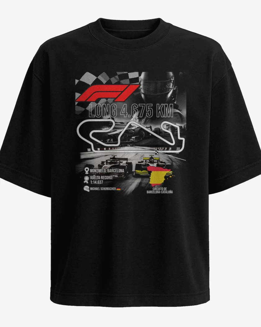 Polera Oversize F1 Circuito de Montmeló