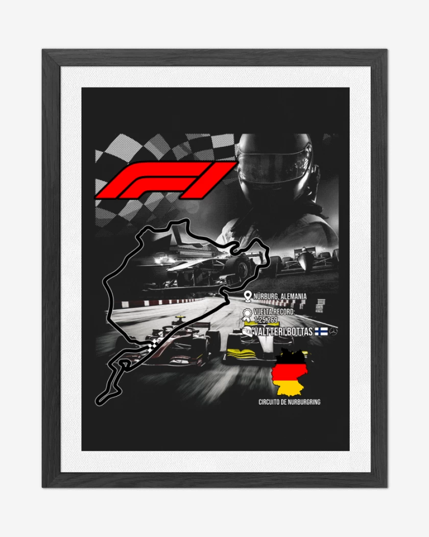 Cuadro decorativo F1 Circuito de Nurburgring 