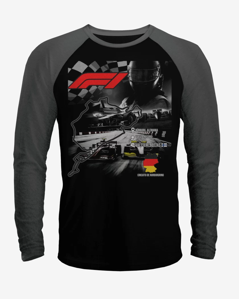 Polera Raglan F1 Circuito de Nurburgring 
