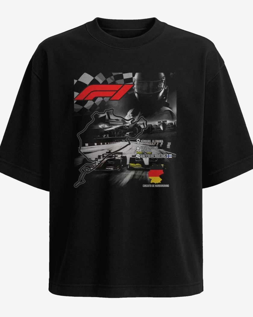 Polera Oversize F1 Circuito de Nurburgring 