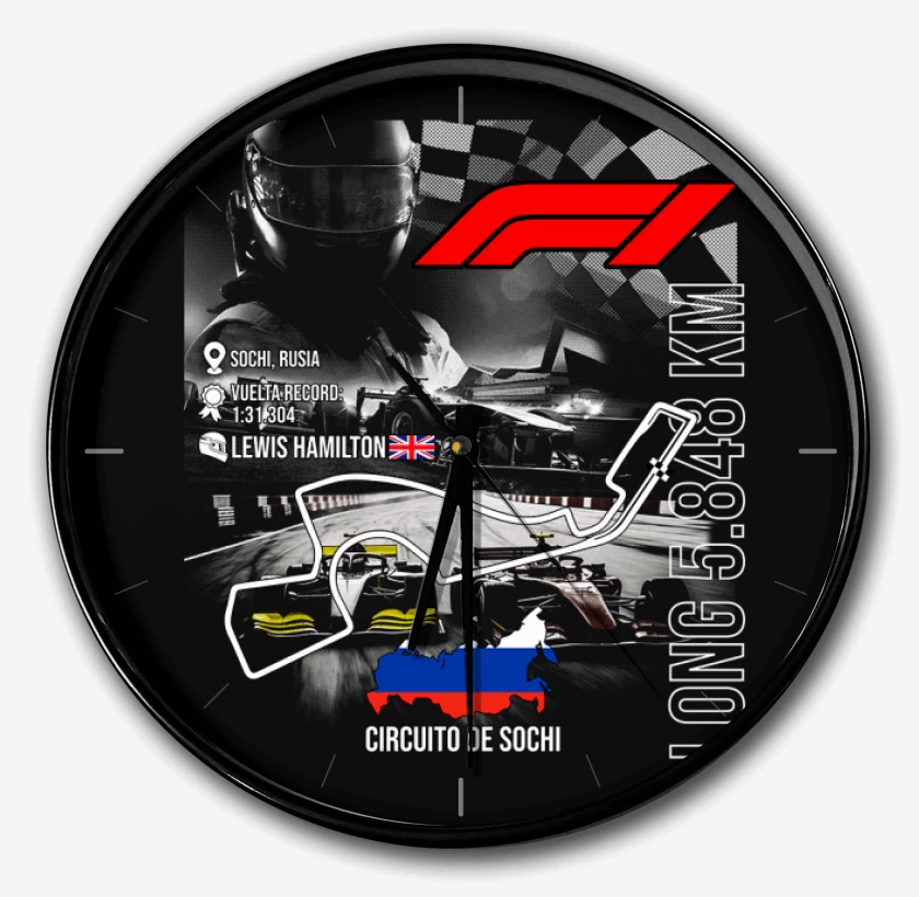 Reloj F1 Circuito de Sochi