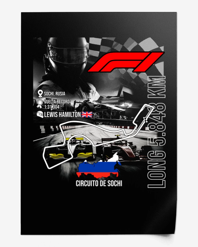 Print F1 Circuito de Sochi