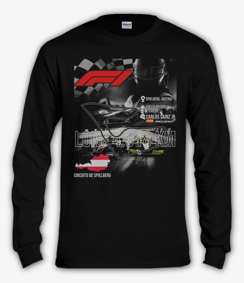 Polera manga larga F1 Circuito de Spielberg
