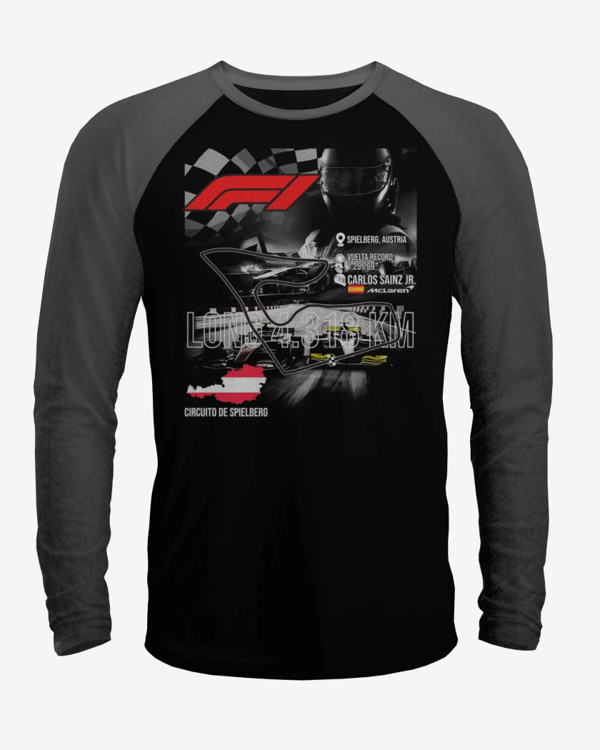 Polera Raglan F1 Circuito de Spielberg