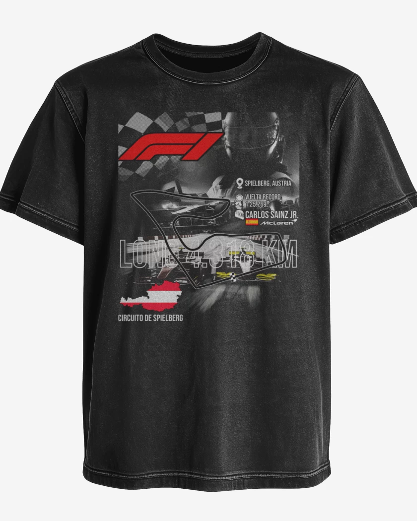 Polera desgastada F1 Circuito de Spielberg