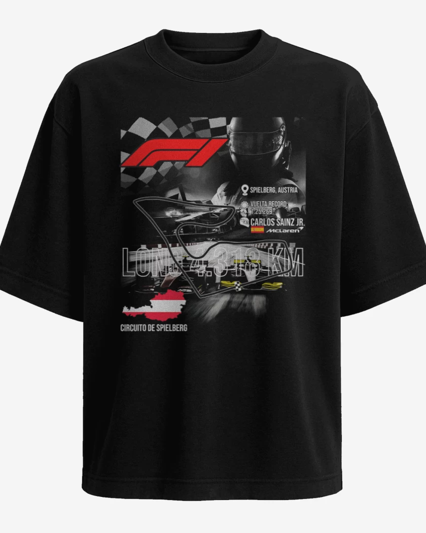 Polera Oversize F1 Circuito de Spielberg