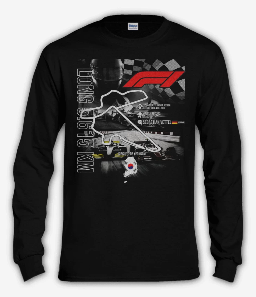 Polera manga larga F1 Circuito Yeongam