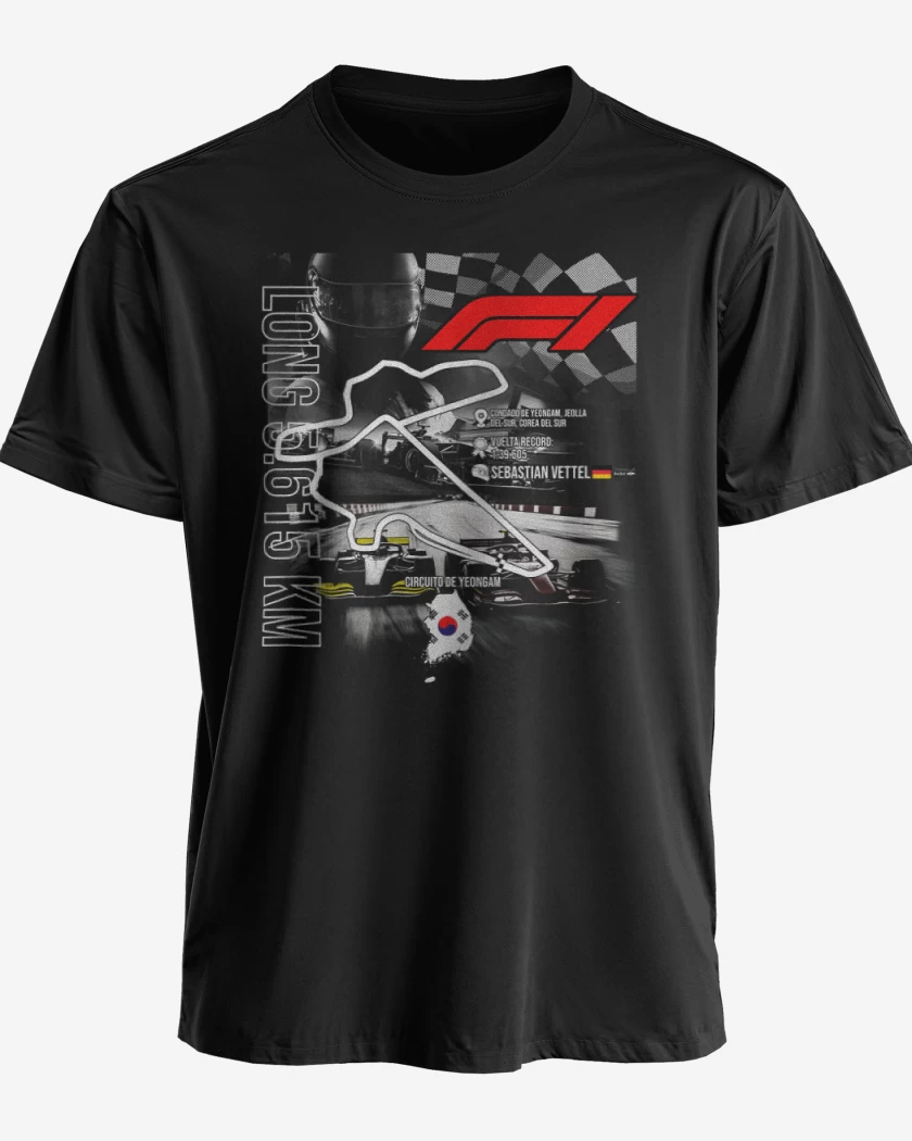 Polera F1 Circuito Yeongam