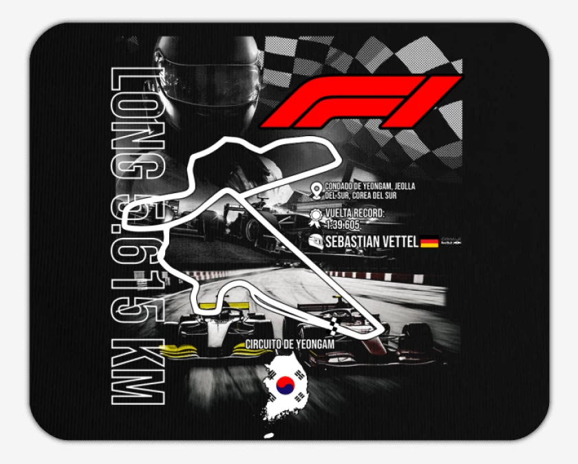 Mousepad F1 Circuito Yeongam
