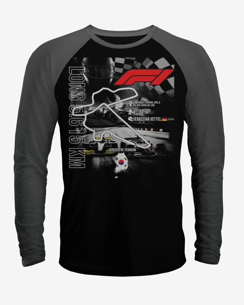 Polera Raglan F1 Circuito Yeongam