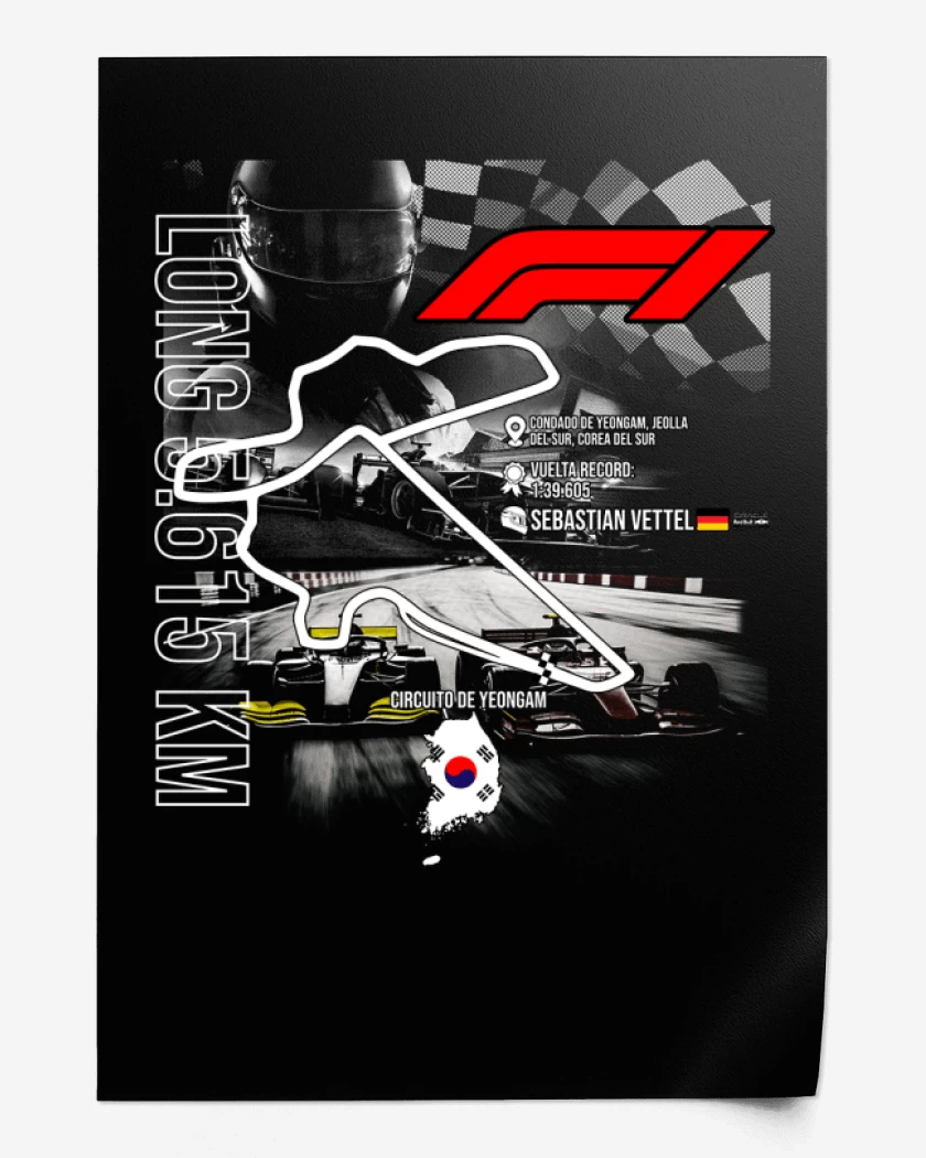 Print F1 Circuito Yeongam