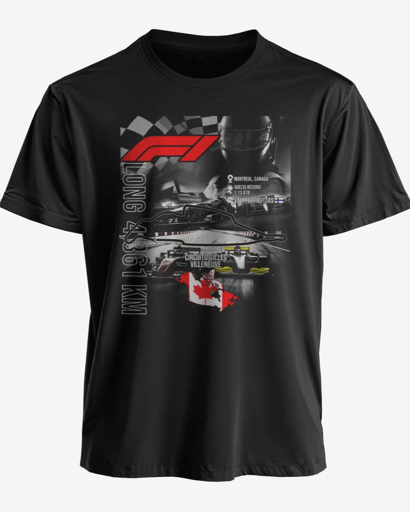 Polera F1 Circuito de Gilles Villeneuve