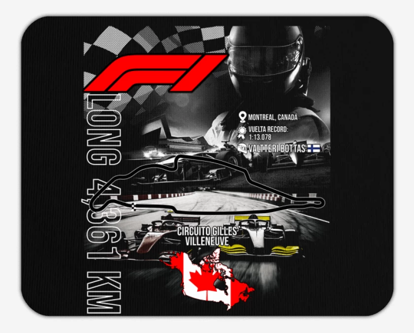 Mousepad F1 Circuito de Gilles Villeneuve