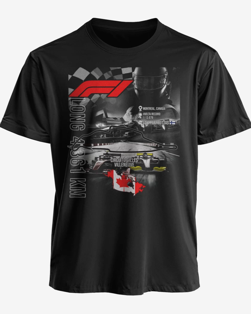 Polera premium F1 Circuito de Gilles Villeneuve