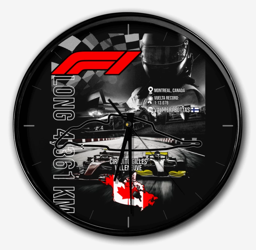 Reloj F1 Circuito de Gilles Villeneuve