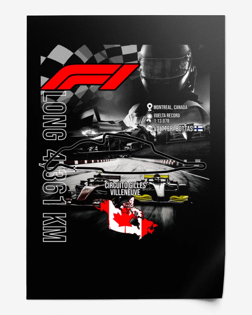 Print F1 Circuito de Gilles Villeneuve