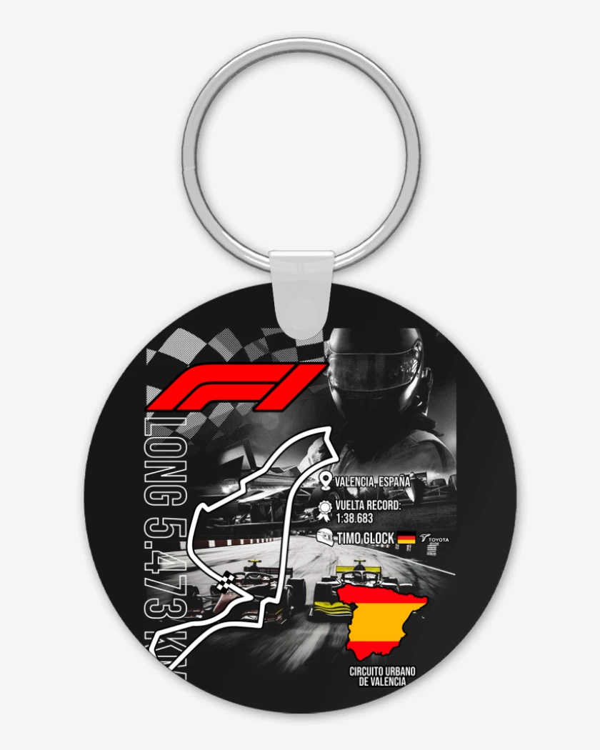 Llavero F1 Circuito urbano de Valencia