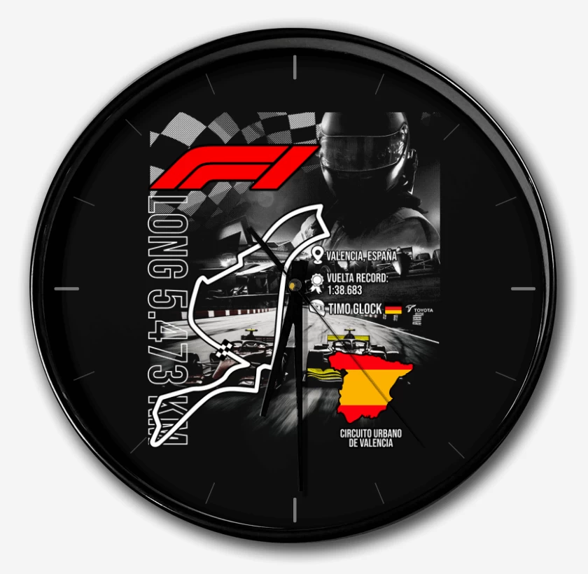 Reloj F1 Circuito urbano de Valencia