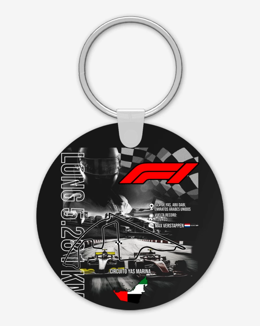 Llavero F1 Circuito Yas Marina