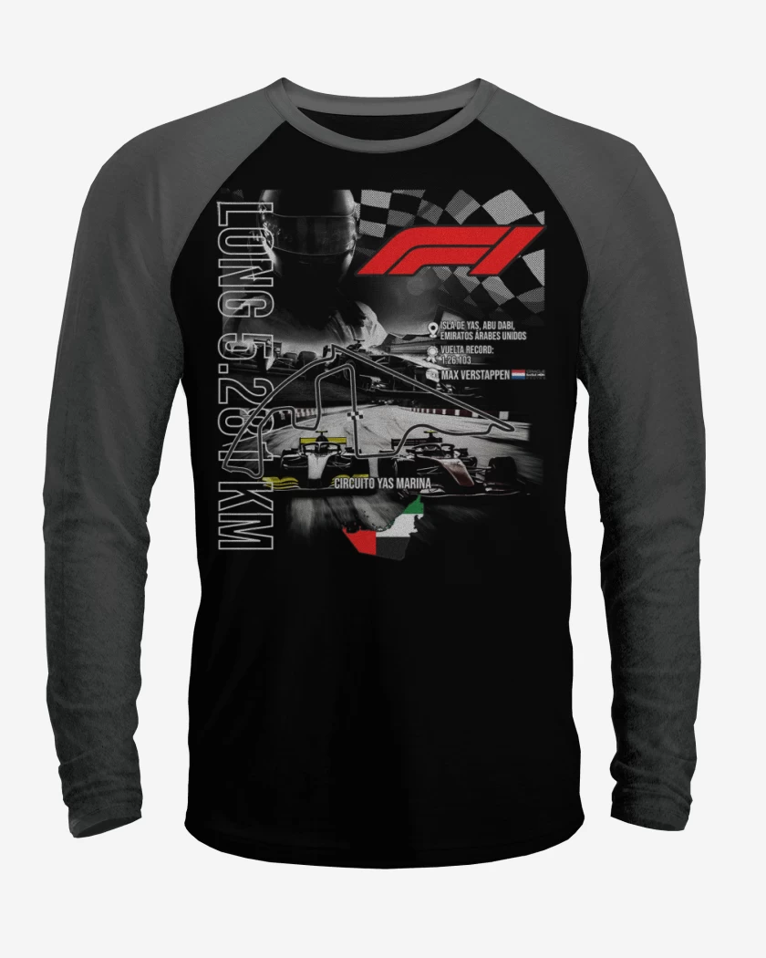 Polera Raglan F1 Circuito Yas Marina