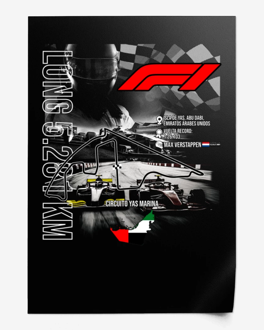 Print F1 Circuito Yas Marina