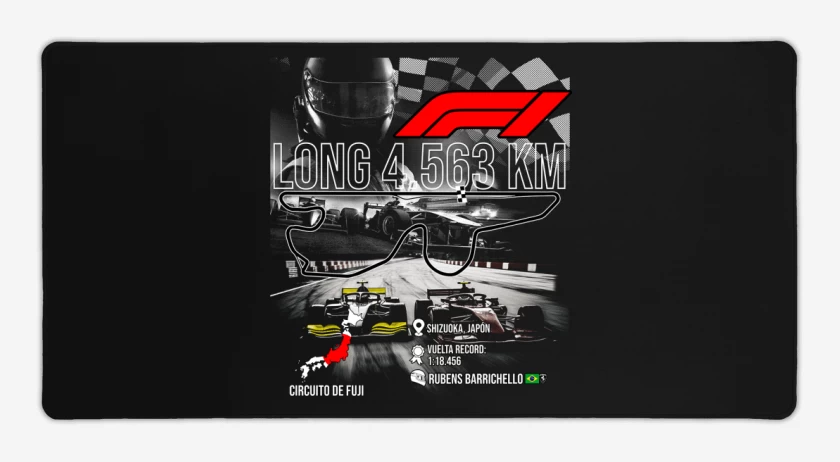 Mouse pad Gamer F1 Circuito de Fuji 