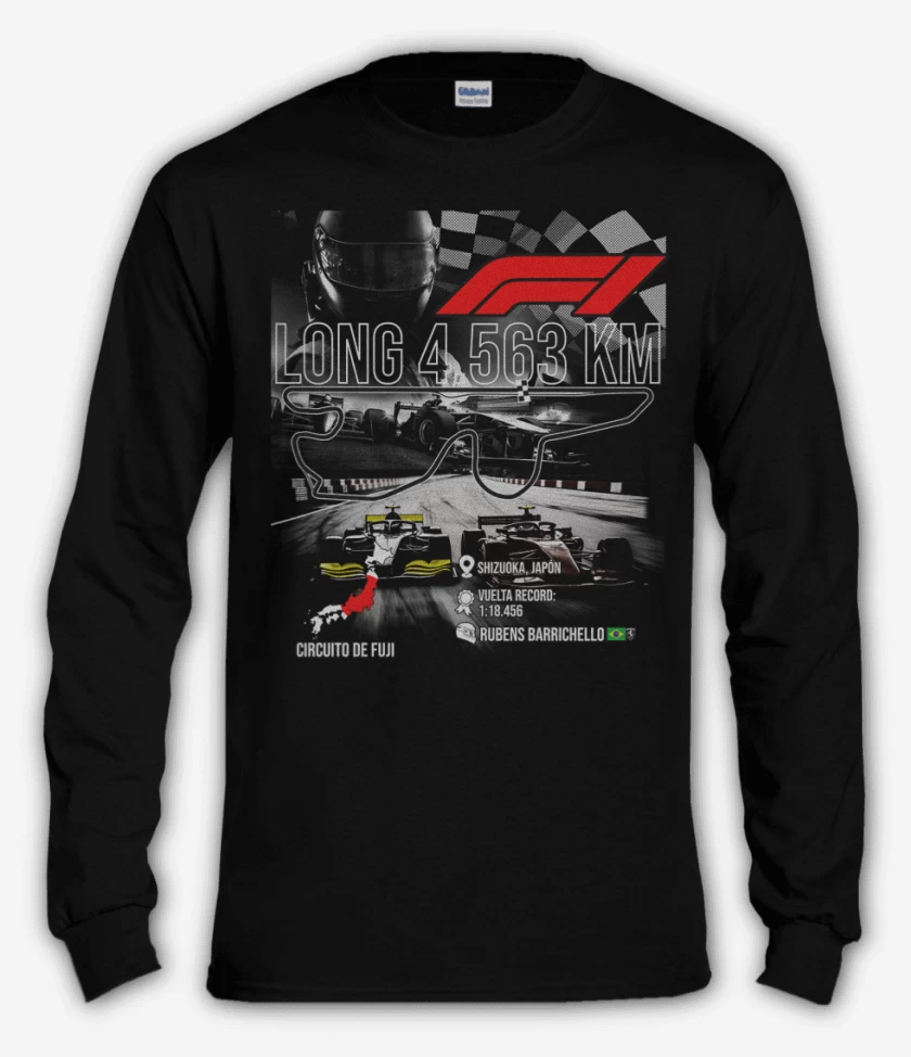 Polera manga larga F1 Circuito de Fuji 