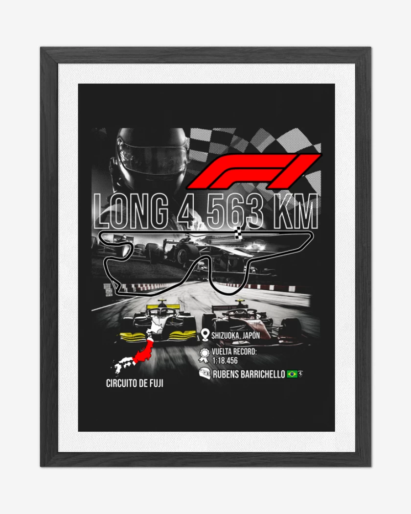 Cuadro decorativo F1 Circuito de Fuji 
