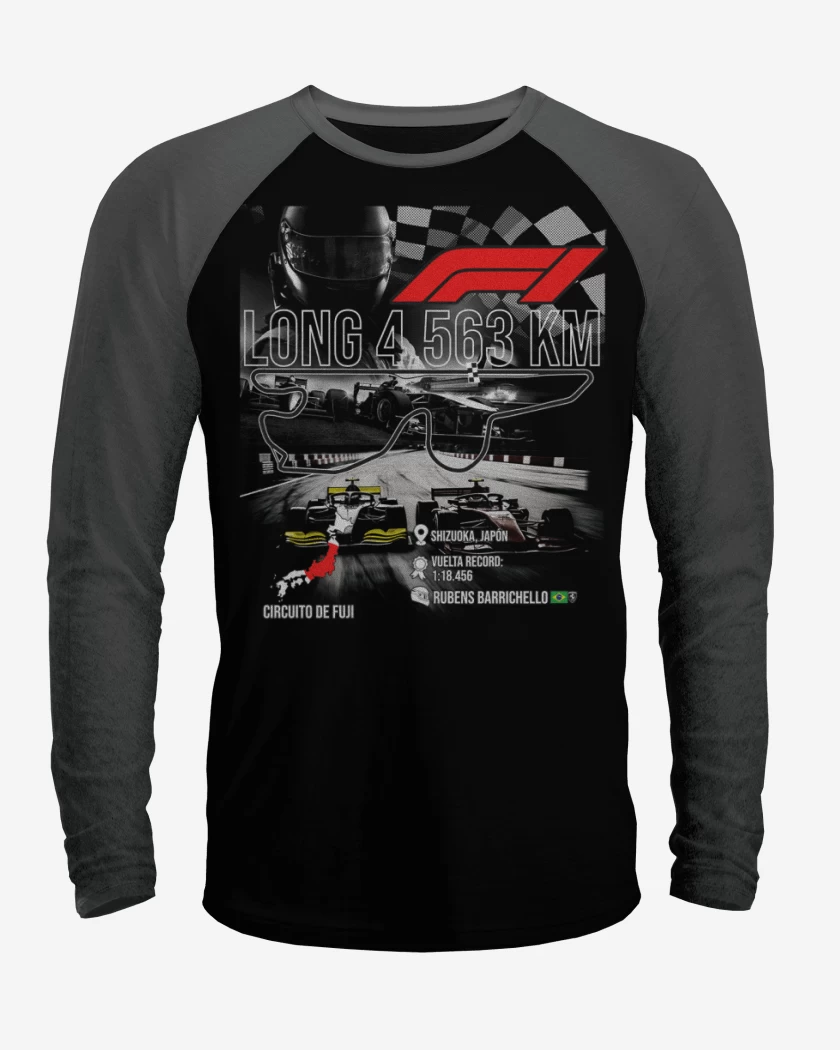 Polera Raglan F1 Circuito de Fuji 