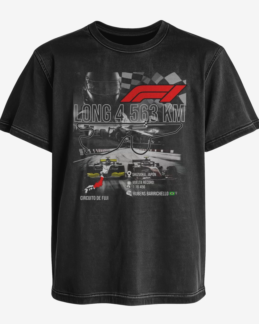 Polera desgastada F1 Circuito de Fuji 