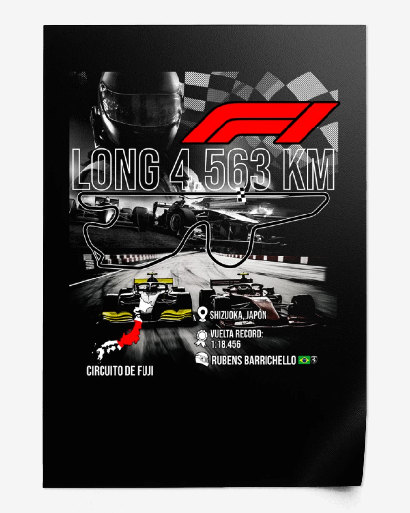 Print F1 Circuito de Fuji 