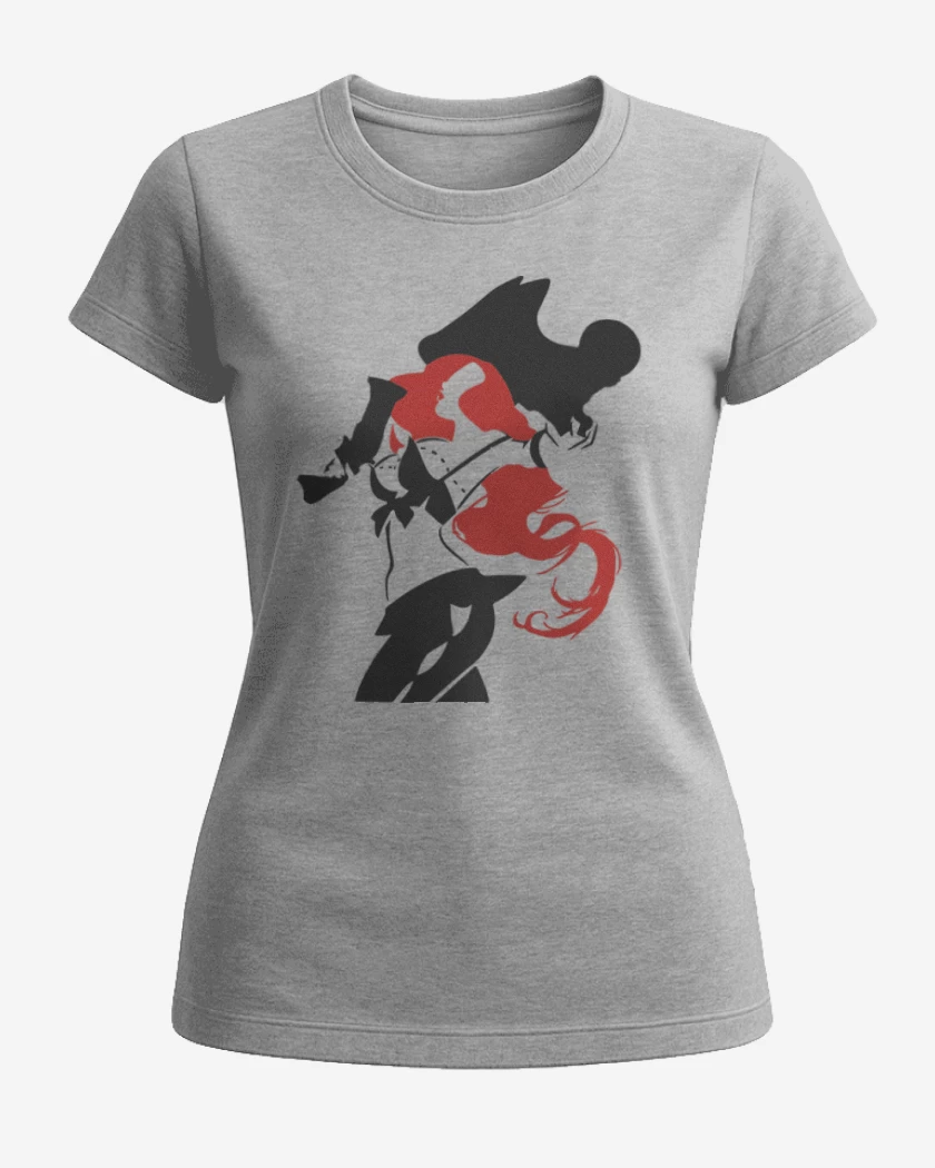 Polera de Mujer Gris Melange de Miss fortune
