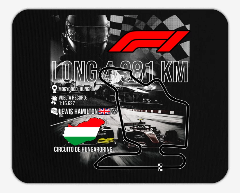 Mousepad F1 Circuito de Hungaroring