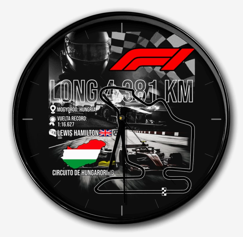 Reloj F1 Circuito de Hungaroring