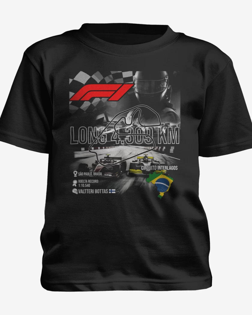 Polera de niño F1 Circuito de Interlagos