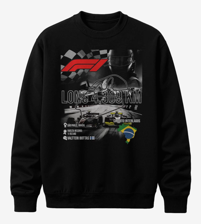 Poleron polo F1 Circuito de Interlagos