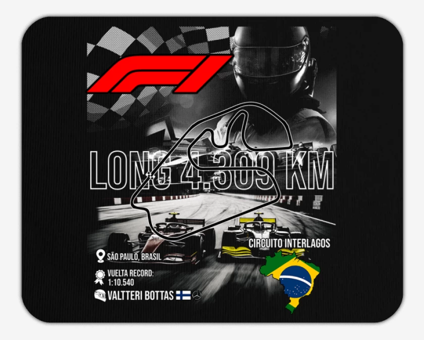 Mousepad F1 Circuito de Interlagos