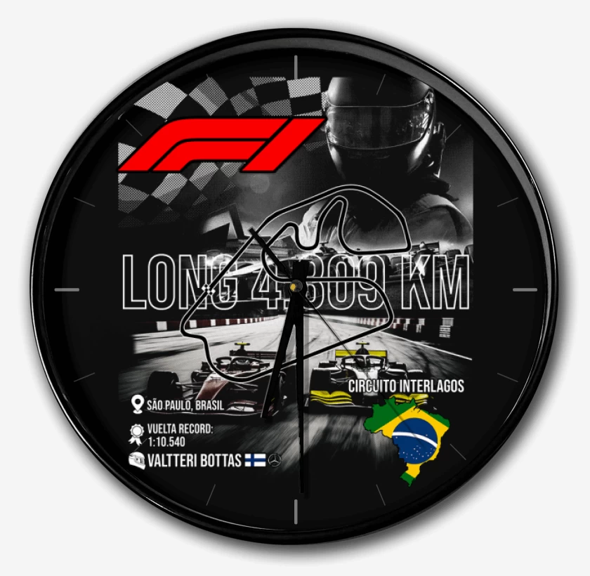 Reloj F1 Circuito de Interlagos