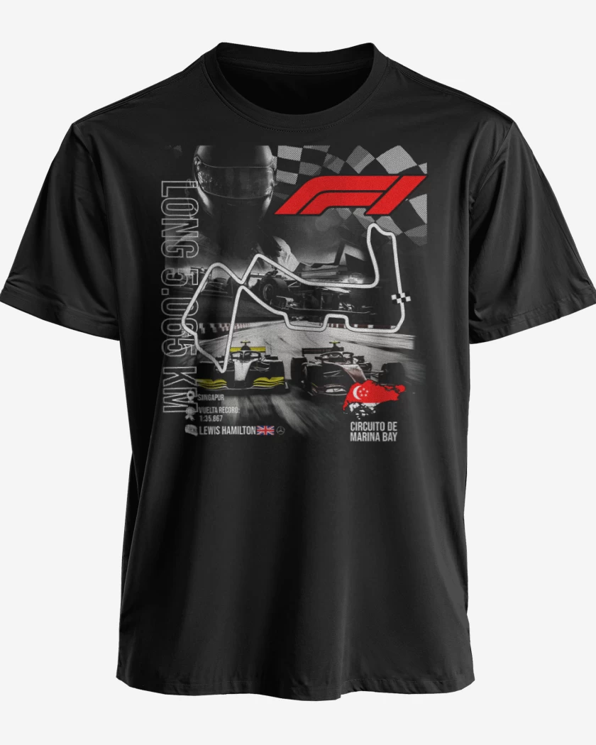 Polera premium F1 Circuito de Marina Bay