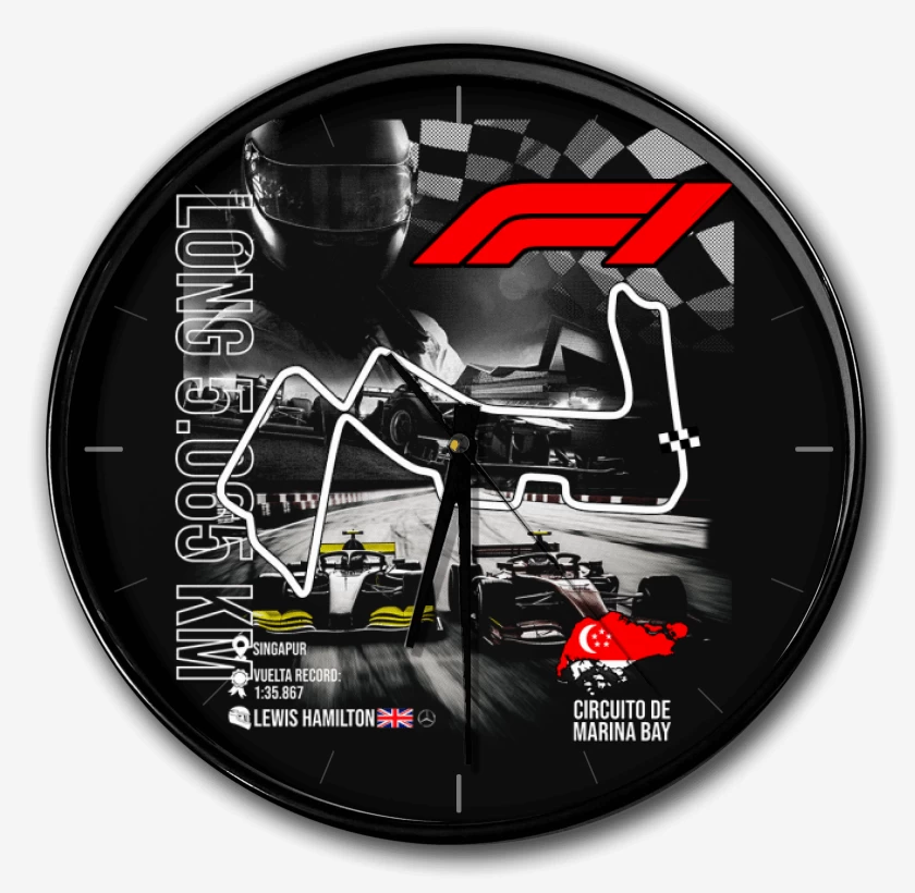 Reloj F1 Circuito de Marina Bay