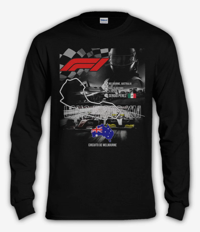Polera manga larga F1 Circuito de Melbourne 