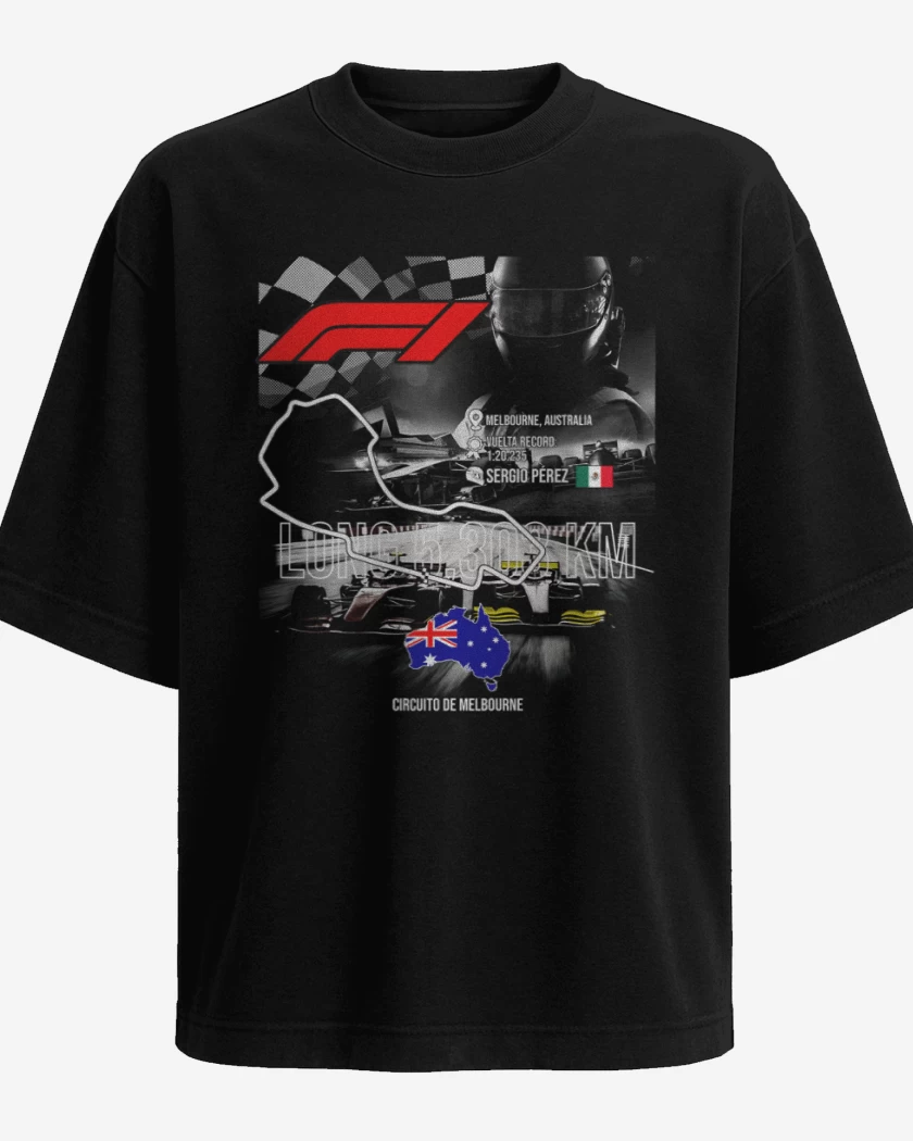 Polera Oversize F1 Circuito de Melbourne 