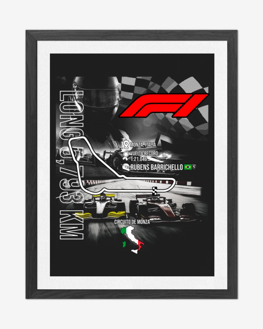 Cuadro decorativo F1 Circuito de Monza 