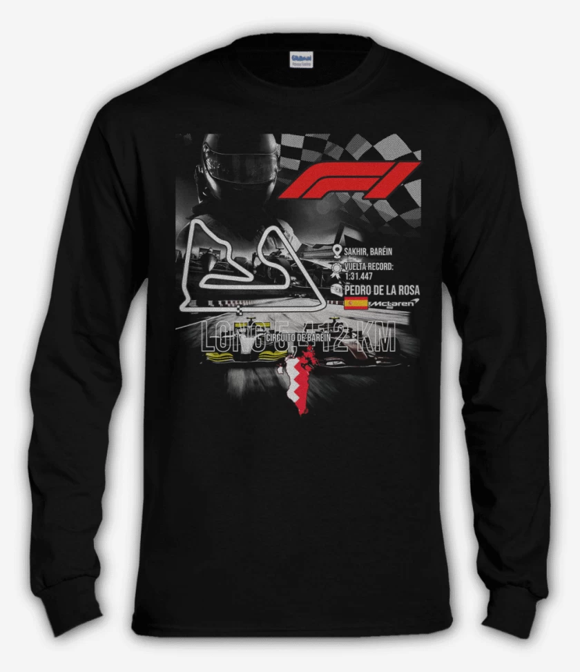 Polera manga larga F1 Circuito de Sakhir