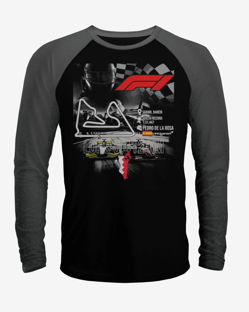 Polera Raglan F1 Circuito de Sakhir