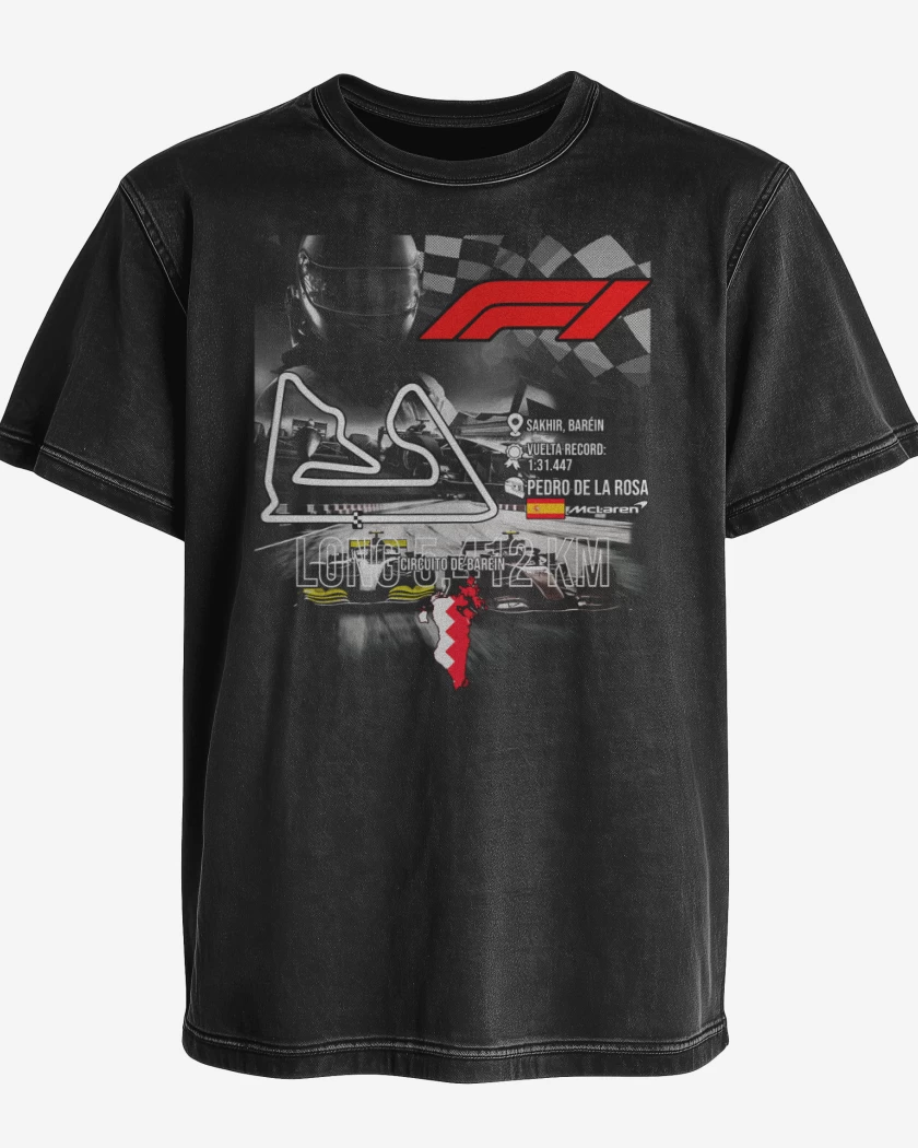 Polera desgastada F1 Circuito de Sakhir