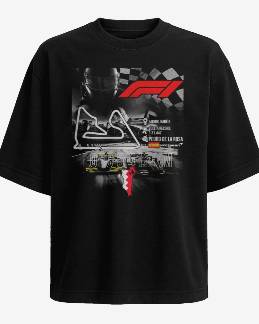 Polera Oversize F1 Circuito de Sakhir