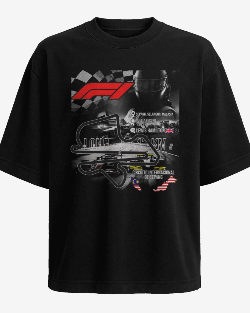 Polera Oversize F1 Circuito de Sepang